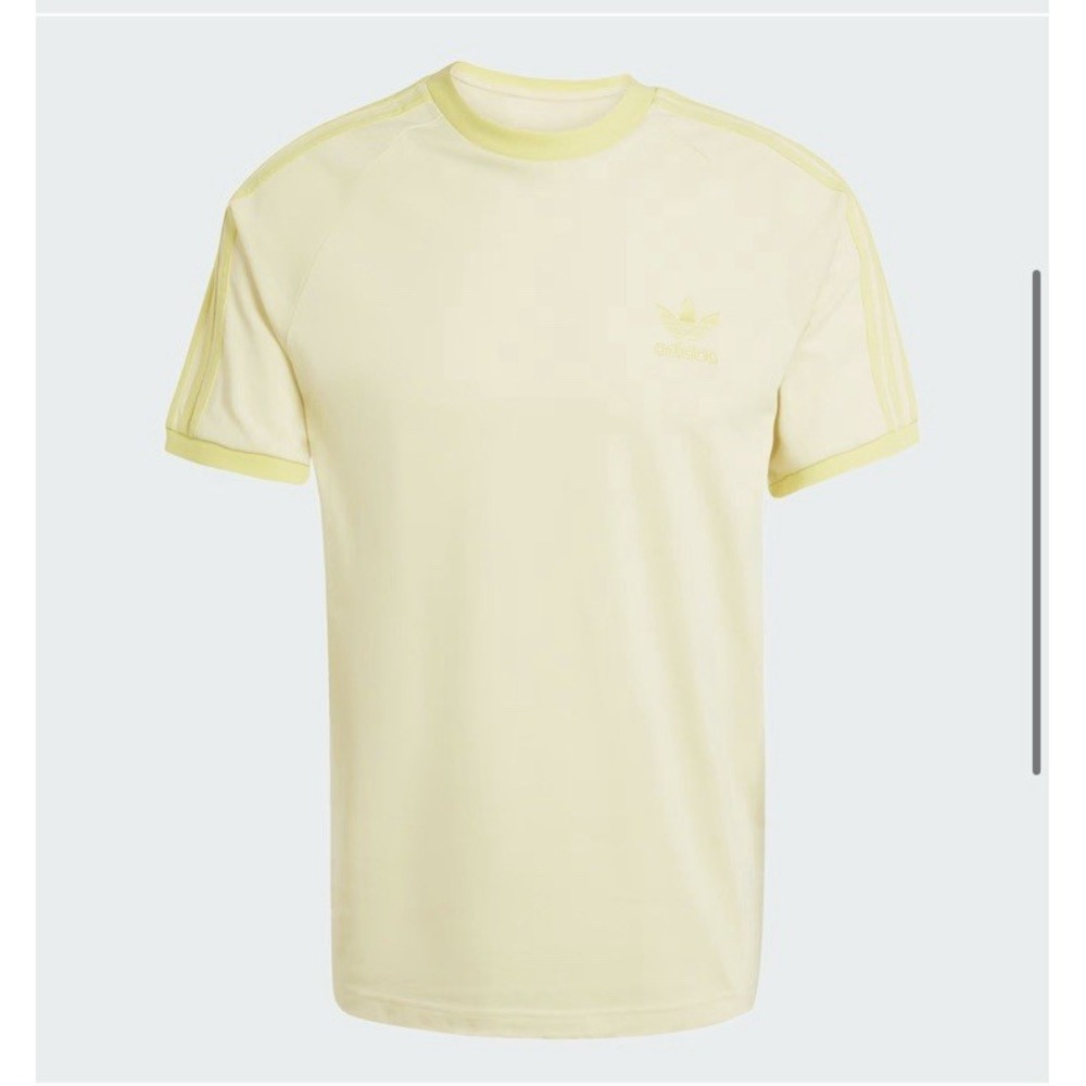 Adidas Adicolor Classics 3-Stripes T-Shirt Men's Size XL Powder Yellow NWT